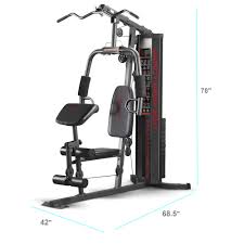 marcy 150 lb multifunctional home gym station for total body training