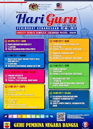 Tarikh dan lokasi sambutan hari guru peringkat kebangsaan 2020 bakal diumumkan nanti. Kata Sambutan Hari Guru 2018 Berita Terbaru Hari Ini