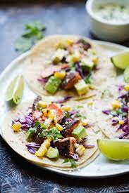 Fish tacos with jalapeno crema. Blackened Salmon Tacos With Jalapeno Lime Crema Little Spice Jar