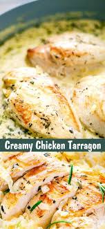 Easy Creamy Chicken Tarragon In 2020 Tarragon Recipes Tarragon Recipes Healthy Tarragon Chicken Recipe