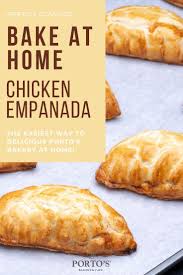 An Easy Baked Chicken Empanada Dough Filled With Slow Cooked Shredded Chicken In A Cuban Sofrito Porto S Bake At Hom Easy Baked Chicken Easy Baking Empanadas