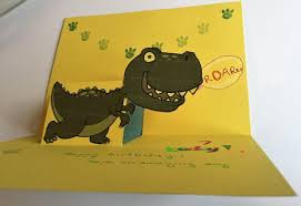 I mean something you put some effort into. How To Make A Pop Up Card Dinosaur Birthday Card Curious And Geeks