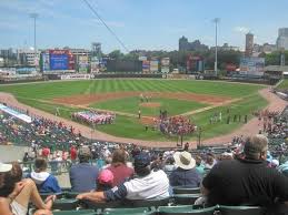 great seat at frontier field from behind the plate