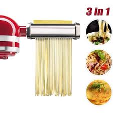 6 pasta plates with storage case create a variety of pastas. Pasta Roller And Cutting Tool Attachment For Kitchenaid Stand Mixer Pasta Set Accessories Pasta Sheet Roller Spaghetti Cutter Fettuccine Cutter Walmart Canada