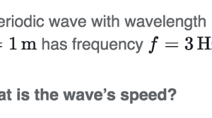 More simple mechanics gives the expression for power transmission. Calculating Wave Speed Frequency And Wavelength Practice Khan Academy