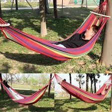 Once you've tested the waters, you'll get a better feel for this style of camping. Striped Hammock Chair Swing Chair Seat Travel Camping Hammock Outdoor Garden Adults Kids Hanging Chair Furniture Neck Hammock Buy From 75 On Joom E Commerce Platform