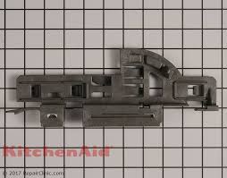 Detergent dispenser w10861000 attaches to the inner door panel and holds the dishwasher detergent and rinse aid in covered compartments. Rack Support Wpw10473807 Kitchenaid Replacement Parts