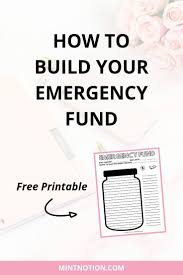 How To Build Your Emergency Fund Free Savings Tracker