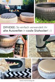 Diy Idee Hocker Aus Autoreifen Basteln Moms Blog Der Praktische Familienblog Autoreifen Autoreifen Garten Reifen Ideen