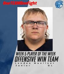 Week 5: Fargo South Offensive Player of the Game: Brooklan Bruce Defensive  Player of the Game: Tyson Vanyo Scout Team Player of the Week: Rhys  Safratowich/Levi Sorvig Hog of the Week: Nolan