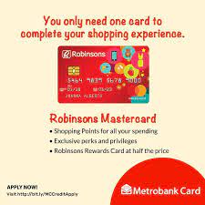 Auto credit card debit (by enrollment through union bank). Metrobank Card With Your Robinsons Mastercard Perks And Facebook