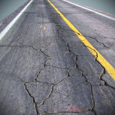 Max Cracked Asphalt Road Dioramen Modellbahn Diorama