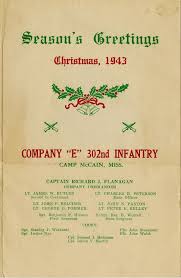 Christmas dinner menu from Camp McCain ...