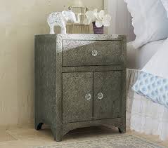Lillian Pressed Metal Side Table Pottery Barn Kids Metal Side Table Kids Nightstand Pottery Barn Kids