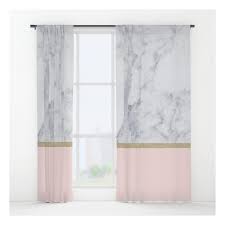 Black And White Patterned Drapes Marble Gold Blush Pink Pattern Window Curtains 79 Liked On Polyvore Featuring Home Home Decor Rose Gold Bedroom Gold And White Curtains Pink Room Decor