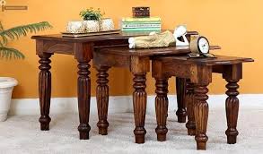 Get Space Saving Nest Of Table From Wooden Street With Free Shipping And Assembling Order Nest Of Table Online In Bes Metal Nesting Tables Wooden Street Table