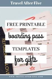 Make sure you have enough ink on your printer and have the printing done to scale. 5 Free Boarding Pass Templates For Gifts Ticket Template Free Ticket Template Free Printables Boarding Pass Template