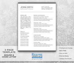 It states work history chronologically. Simple Resume Template Word Job Resume Template Word Etsy