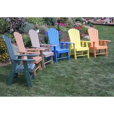 A L Furniture Recycled Plastic High Seat Adirondack Chair Walmart Com Rustic Outdoor Furniture Adirondack Chair Recycled Plastic Adirondack Chairs