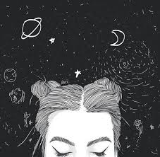Black And White Face Drawing Outline Space Tumblr Outlines Tumblr Outline Tumblr Drawings Drawings