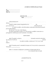 Incetarea contractului individual de munca la initiativa angajatorului (salariat necorespunzator profesional). Model Decizie Incetare Contract Acordul Partilor