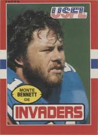 Topps USFL #88 Monte Bennett SC6-01