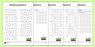 To set up an equation in the chemical equations gizmo, type the chemical formulas into the text boxes of the gizmo. Balancing Equations Worksheet Pack Teacher Made
