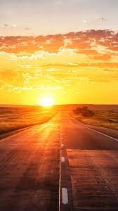 Sunset desktop wallpapers 76 background pictures. Straight Road Sunset Marking Grass 4k Ultra Hd Mobile Wallpaper