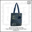 Handmade Ajrak Print Tote Bag