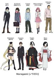 Noragami Character Chart Anime Fanart Sailormeowmeow