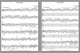 Thou canst hear though from the wild. Free Classical Guitar Sheet Music Franz Schubert Ave Maria