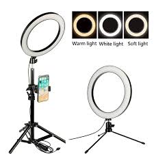 Ring Light Kit Dimmable Led Ringlight Stand Phone Holder Camera Tripod For Tik Tok Smartphone Youtube Self Portrait Shooting Photographic Lighting Aliexpress