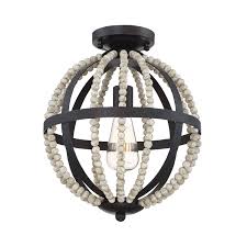 Large bathroom mirrors brushed nickel discount bathroom. 251 First Grace Oil Rubbed Bronze One Light Semi Flush Mount With Natural Wood Beads Bellacor