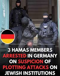 Germany Arrests 3 Suspected Hamas Members on Terrorism Charges