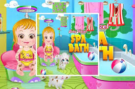 Then dip little princess in milk, chocolate and cherry flavored spa bath bubbles. Baby Hazel Spa Bath Culga Games