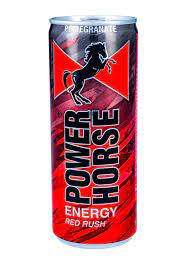 A popular, sleek and great tasting energy drink, rush is a premium energy drink brand without the premium price point. Power Horse Pomegranate Red Rush Energy Drink Can 250ml Dubaistore Com Dubai