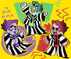 Beetlejuice crimebusters on the haunt (1992) 2 harvey comics publishing vintage comic book cover ckassic cartoon tv television show. Oliver Lime Beetlejuice Changing His Hair Colour To Match His Beetlejuice Tim Burton Characters Fun Comics