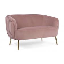 Le dimensioni di un divano a due posti. Divano 2 Posti Linsay Rosa Antico By Bizzotto