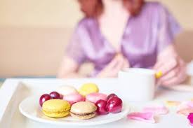 A to help her in her daily life. Sexy Girl Enjoying Morning Breakfast Stock Photos And Images 123rf