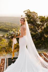 Becca Looks Gorgeous In Our Lsxgws Wyatt Gown From Her Austin Texas Wedding Rachel Meagan Photography Wedding Dresses Simple Wedding Dresses Bride Style