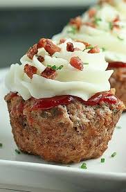 Mini Meatloaf Cupcakes Recipe Recipes Food Meatloaf Cupcakes