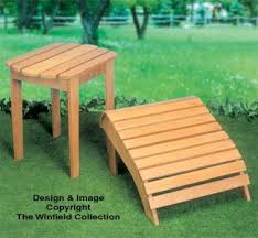 All Yard Garden Projects Adirondack Table Ottoman Wood Plan Adirondack Table Ottoman Table Wood Plans
