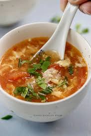 Tomato Egg Drop Soup Chinasichuanfood Com Chinese Soup Recipes Chicken Soup Recipes Tomato Recipes