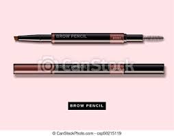 Download Eyebrow Pencil Mockup Close Up Look At Makeup Product In 3d Illustration Isolated On Pink Background Canstock