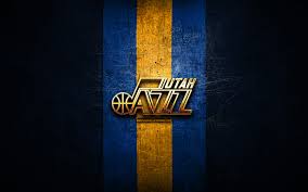 Only the best hd background pictures. Utah Jazz Golden Logo Nba Blue Metal Background Poster 2880x1800 Wallpaper Teahub Io