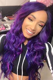 Sasha Banks Long Hair Styles Arctic Fox Hair Color Sasha Bank