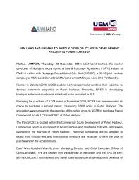 The star residences is a mixed development at the intersection of jalan mayang and jalan yap kwan seng in the city center of kuala lumpur. Uem Land And Umland To Jointly Develop Chartnexus