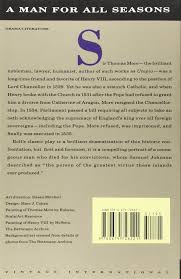 A man for all seasons book. A Man For All Seasons A Play In Two Acts Bolt Robert 9780679728221 Amazon Com Books