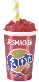 markwins lip smacker coca cola fanta blisterverpackung im becher lip balm mit originalem fanta strawberry geschmack amazon de beauty