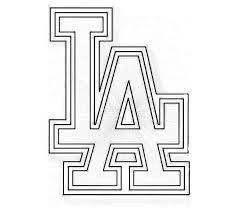 La Dodgers Coloring Pages In 2020 Angel Coloring Pages Coloring Pages Baseball Coloring Pages